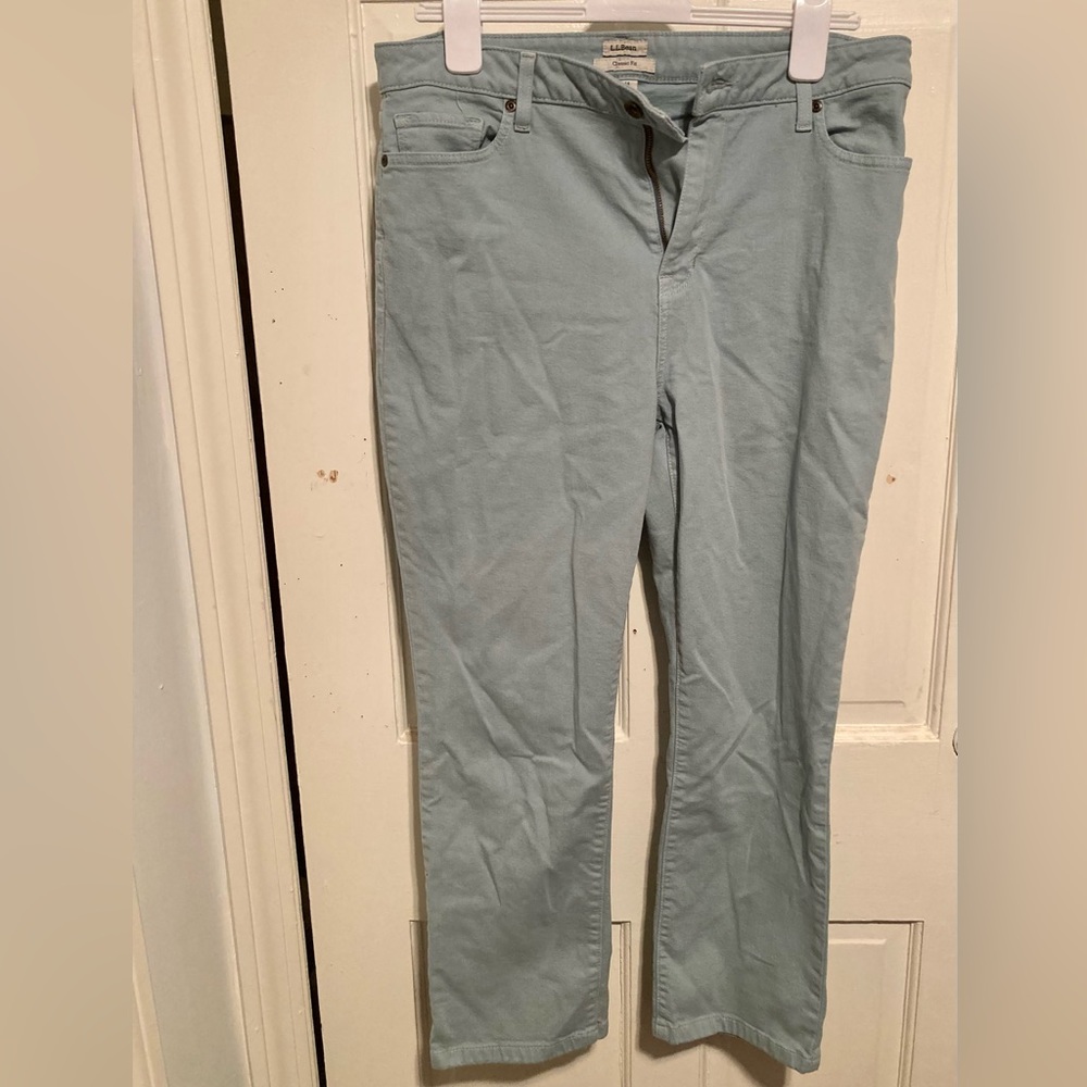 LL Bean light blue classic fit pants